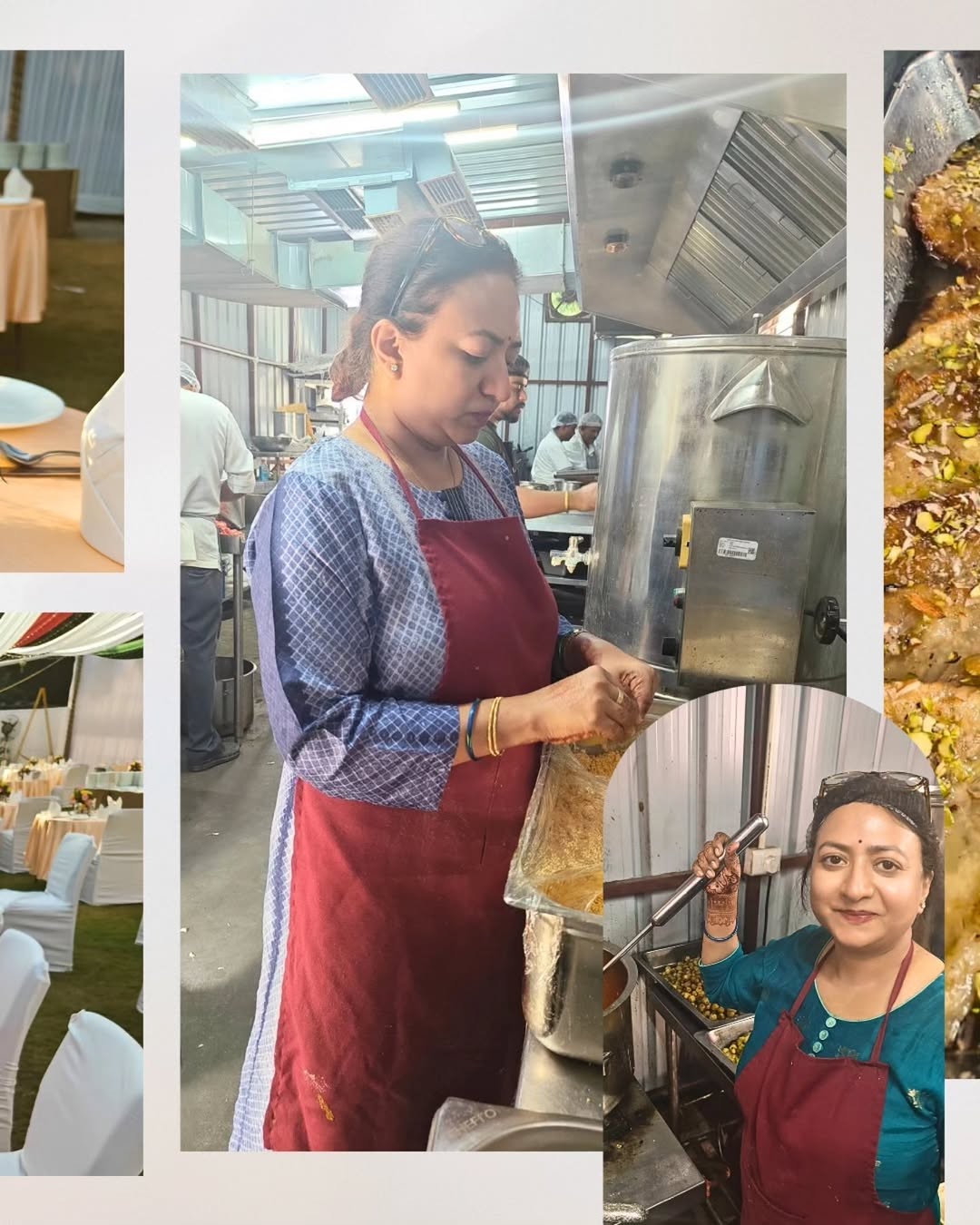 Live sattu litti roasting on open embers