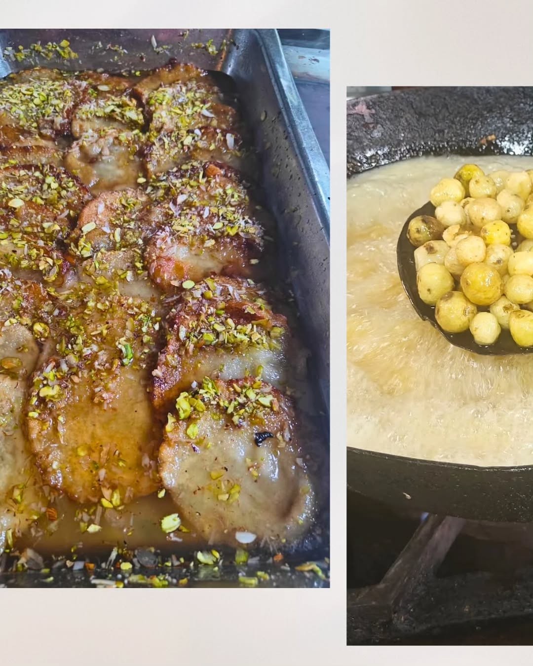 Festival buffet spread & ancestral grain displays