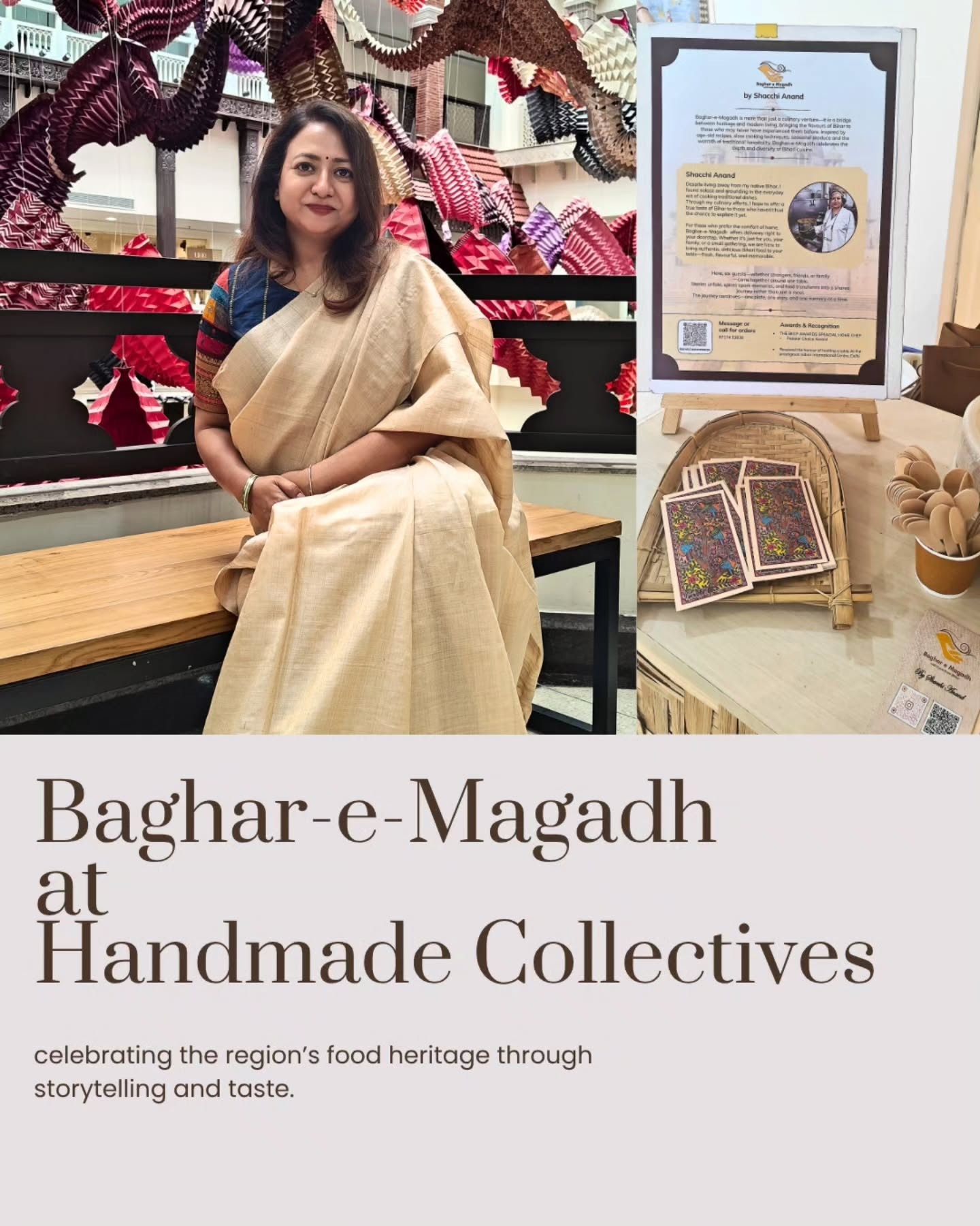 Chef Shacchi Anand presenting heritage creations